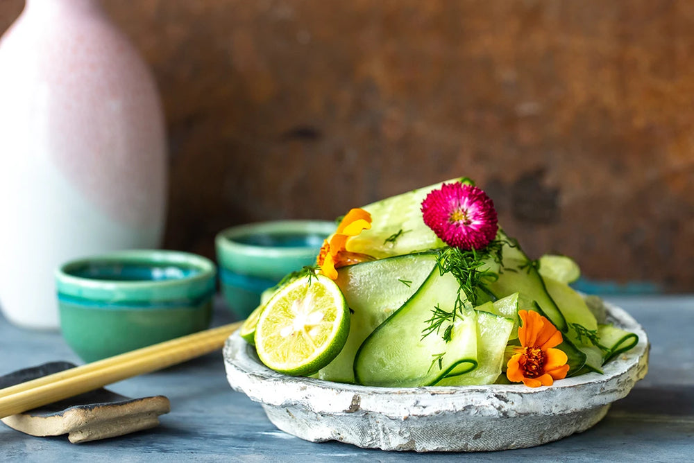 Japanese Cucumber and Wakame Salad (Sunomono)