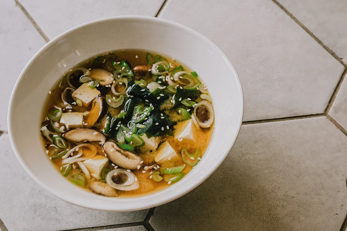 Miso Soup with Fresh Wakame and Tofu