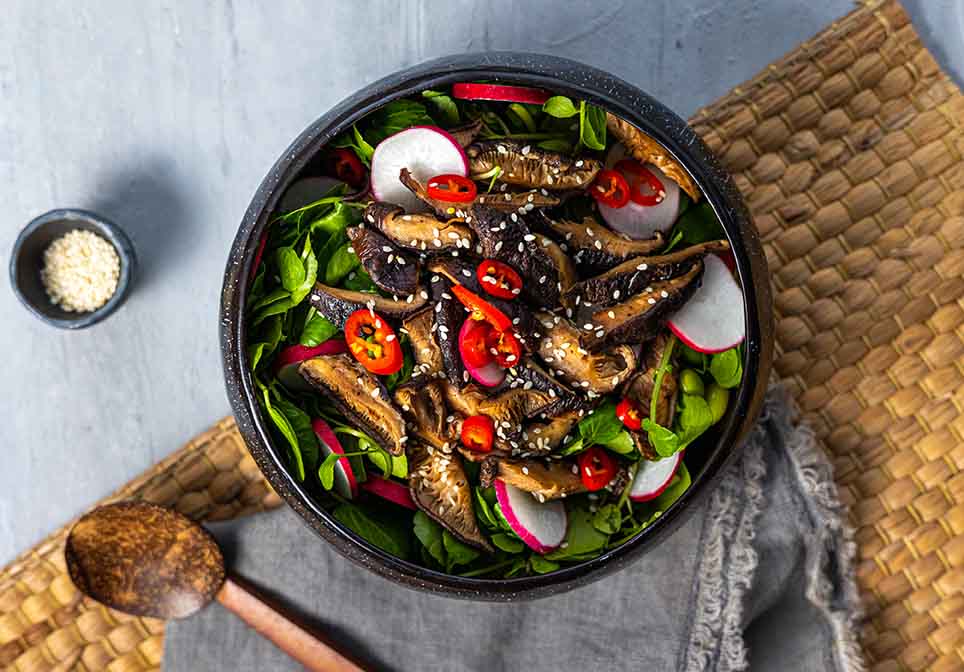 Japanese Shiitake Mushroom Salad Recipe