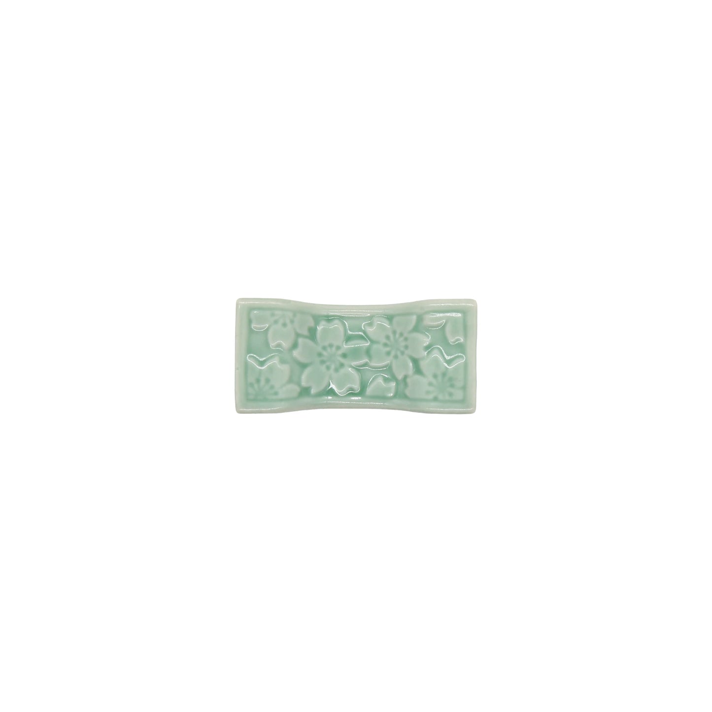 
                  
                    Chopstick Rest - Sakura Pattern in Celadon Green
                  
                