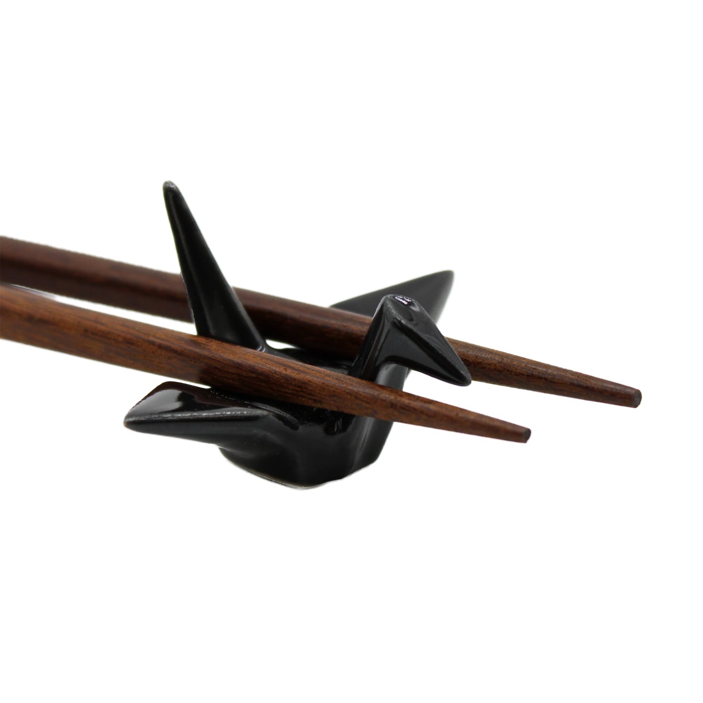 
                  
                    Chopstick Rest - Origami Crane Black
                  
                