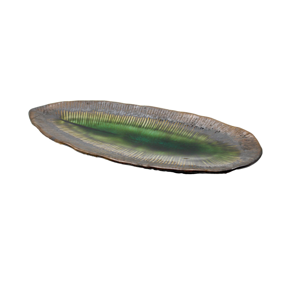 Sashimi Platter - Oval in Midori Green