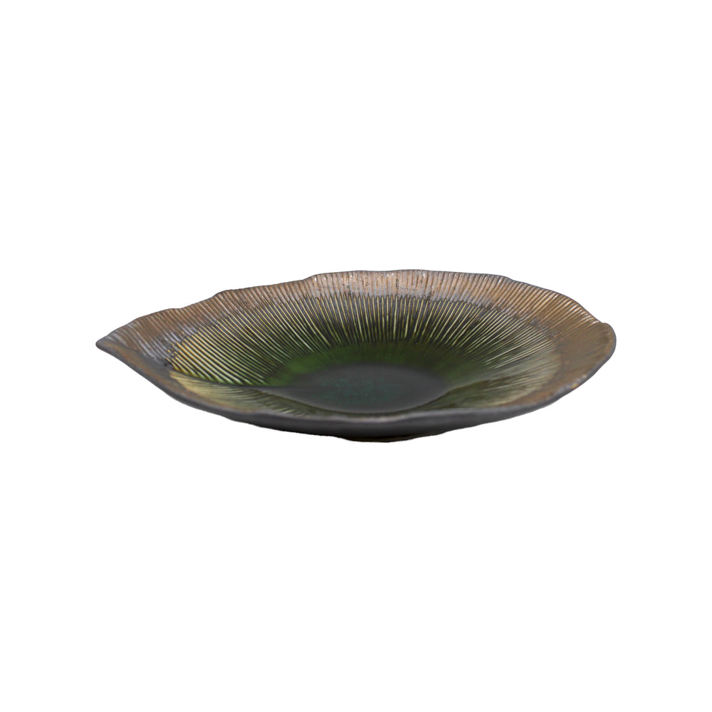 Shallow Serving Bowl - Midori Ridge