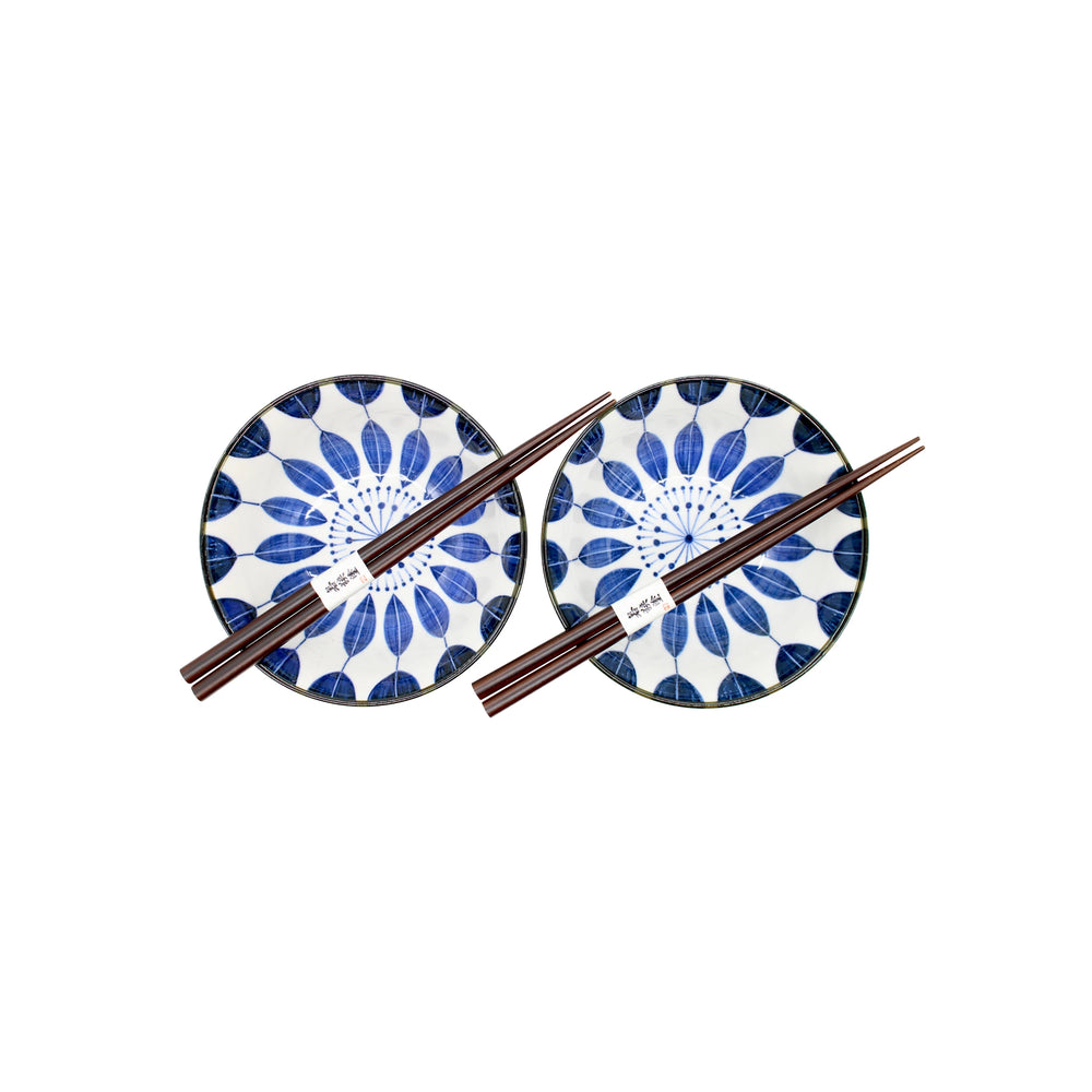 
                  
                    Sunflower Design Bowls Gift Set - White & Blue
                  
                