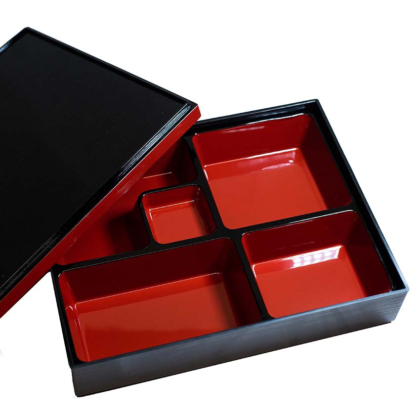 Bento Box Black & Red Lacquer | Ceramics | The Wasabi Co – The Wasabi ...